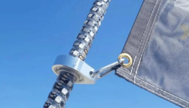 LIGHTED WHIP 360 DEGREE ROTATING FLAG MOUNTS