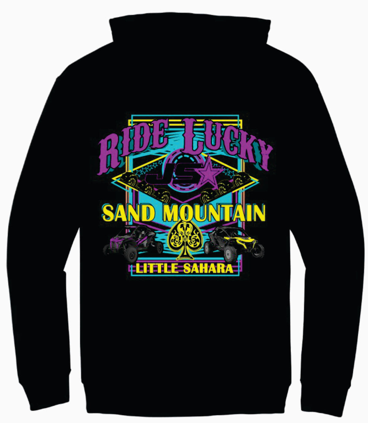 RIDE LUCKY NEON PURPLE HOODIE