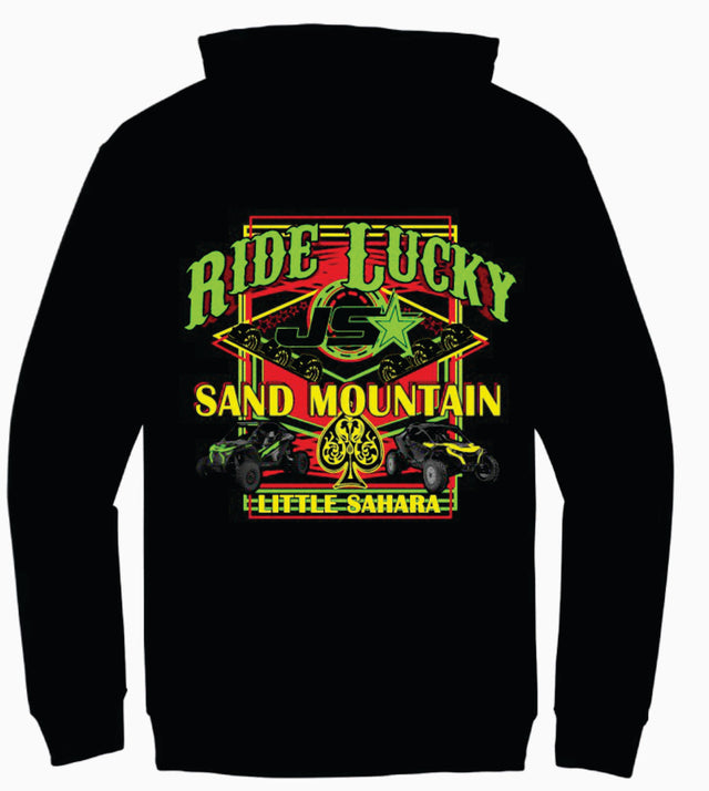RIDE LUCKY NEON GREEN HOODIE