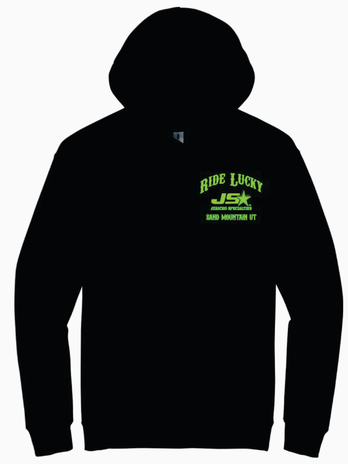 RIDE LUCKY NEON GREEN HOODIE