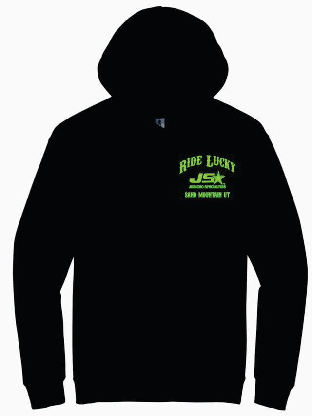 RIDE LUCKY NEON GREEN HOODIE