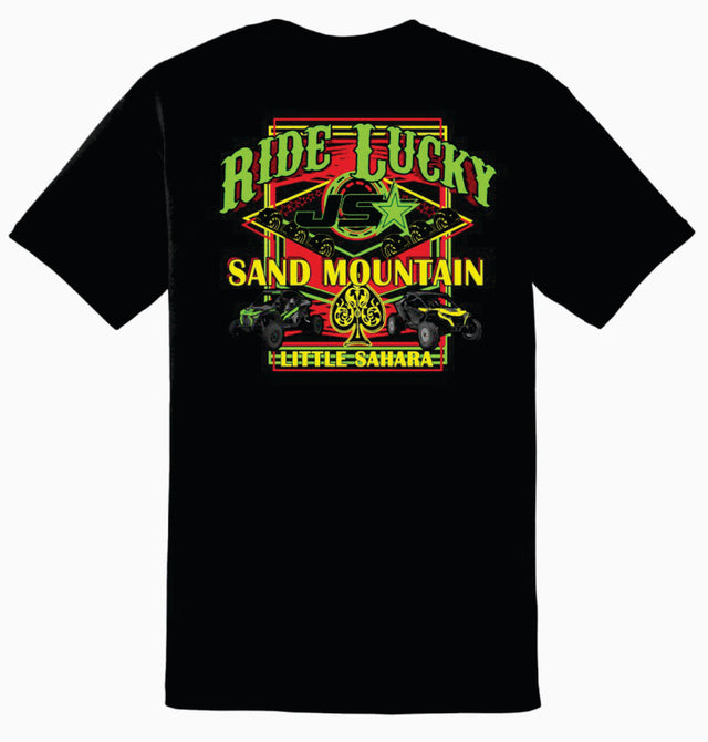 RIDE LUCKY NEON GREEN TEE