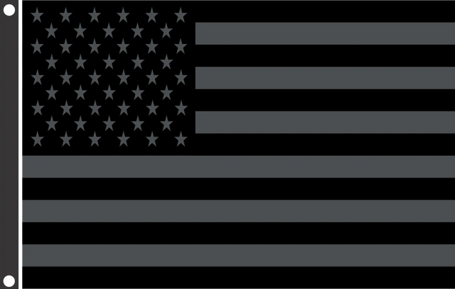 Blacked Out American Flag