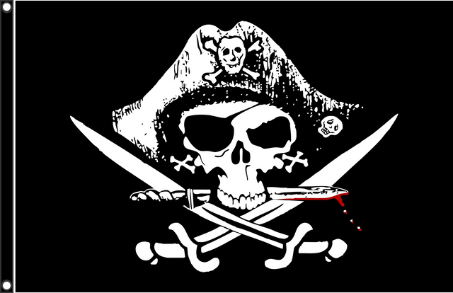 Deadman Chest Tricorner Pirate Flag