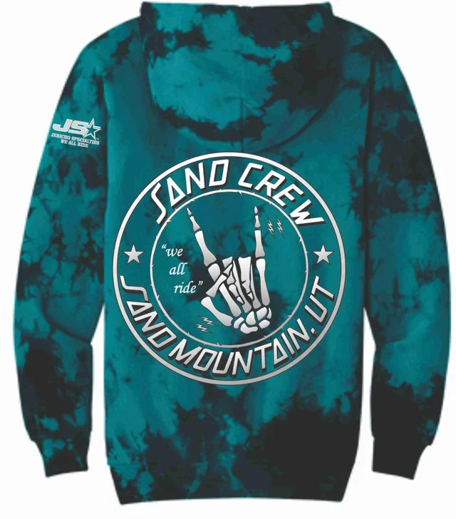 Sand Crew Teal Black Epic Hoodie