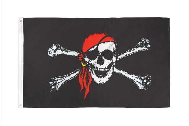 Red Bandana Pirate Flag