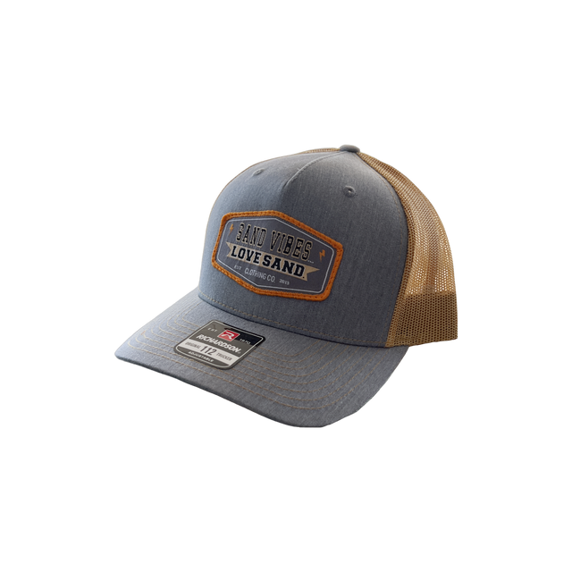 Sand Vibes Gold Patch Trucker Hat