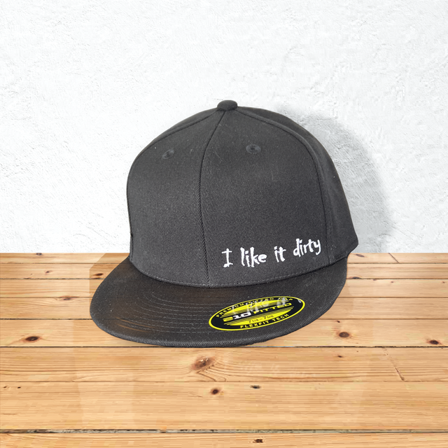 I Like It Dirty Gray Flatbill Hat
