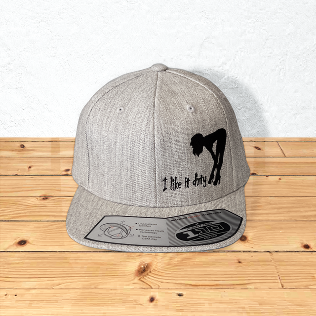 I Like It Dirty Babe Snapback Flatbill Hat