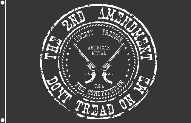 2nd Amendment Pistols Flag