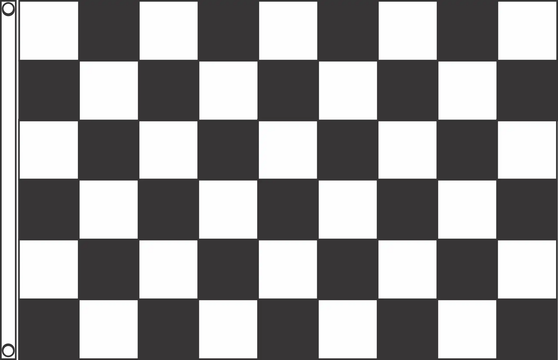 Black White Checker Flag | Racing Finish Flag | Classic Checkered