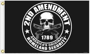 2nd Amendment Deluxe Biker Flag