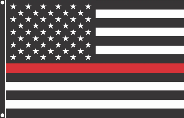 USA Red Line Flag
