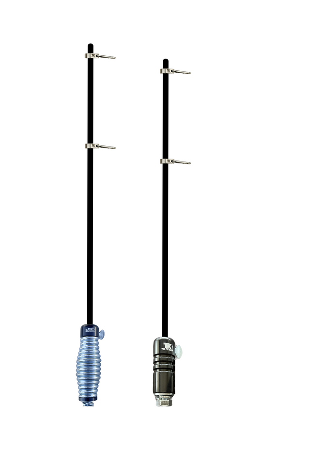 Complete 1/2 inch UTV ATV Fiberglass Flag Whip with Quick Release and 360 Rotating Flag Mounts