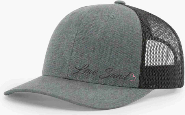 Love Sand Script Trucker Hat